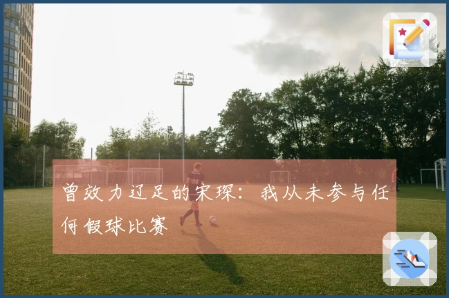 曾效力辽足的宋琛：我从未参与任何假球比赛